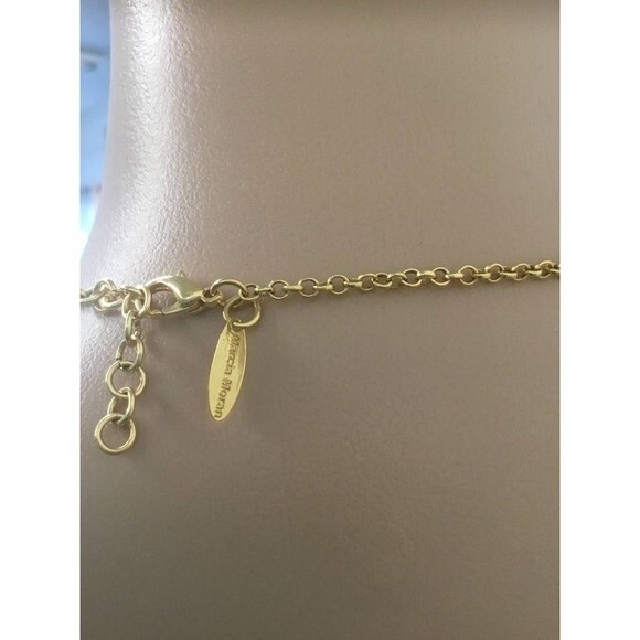 Marcia Moran Gold Druzy Necklace - Picture 3 of 6